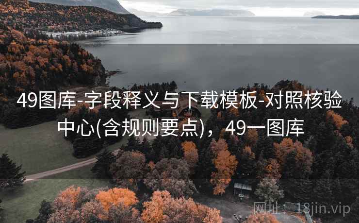 49图库-字段释义与下载模板-对照核验中心(含规则要点)，49一图库